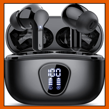 Black Besnoow I53 Bluetooth 5.4 Earbuds (Price: 45,000Rwf)