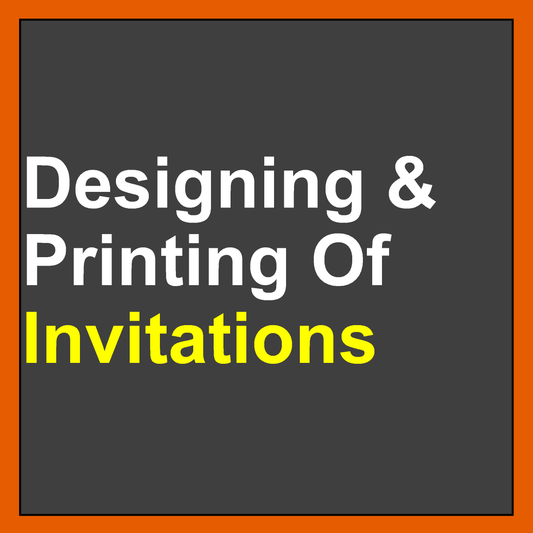 Designing & Printing Of Invitations