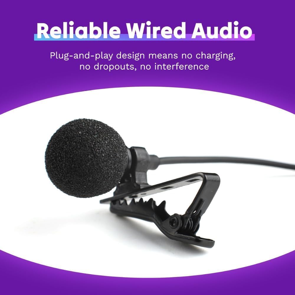 Purple Panda Wired Lavalier Microphone (Price: 50,000Rwf)