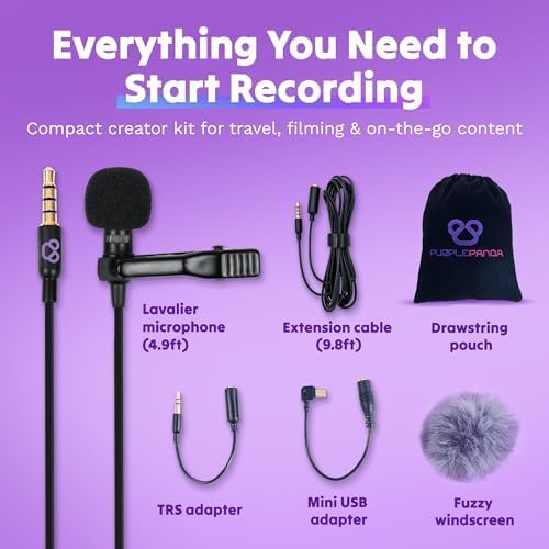 Purple Panda Wired Lavalier Microphone (Price: 50,000Rwf)
