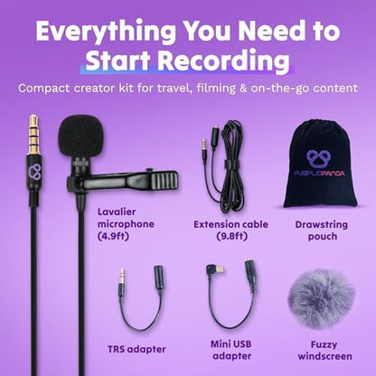 Purple Panda Wired Lavalier Microphone (Price: 50,000Rwf)