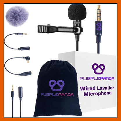 Purple Panda Wired Lavalier Microphone (Price: 50,000Rwf)