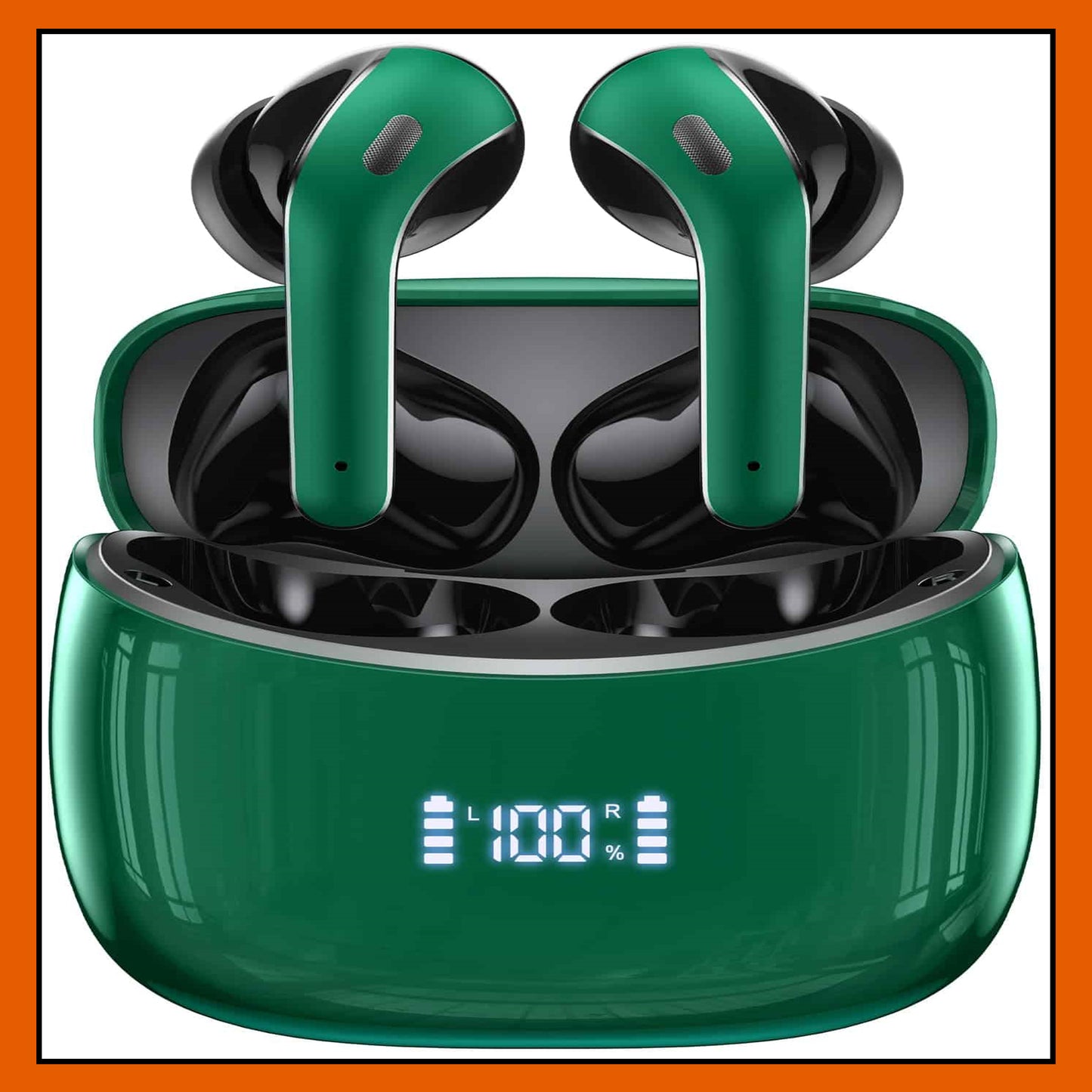 Green Zingbird X15 Bluetooth 5.4 Earbuds (Price: 20,000Rwf)