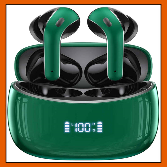 Green Zingbird X15 Bluetooth 5.4 Earbuds (Price: 20,000Rwf)